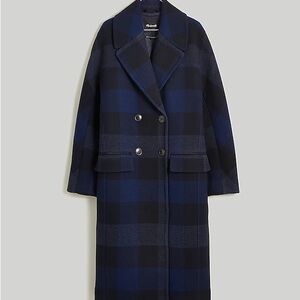 Madewell Gianna Plaid Coat Size 10 NWT